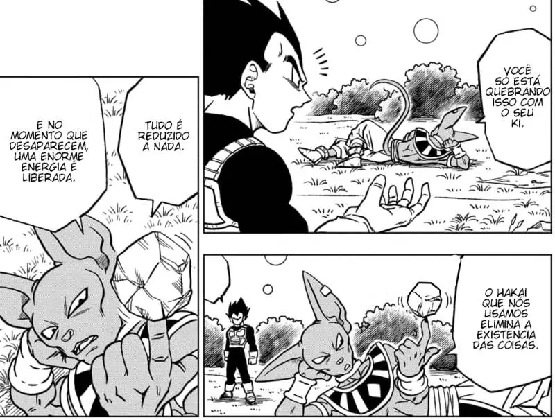 BILLS EXPLICA PORQUE VEGETA SUPERA TODOS OS DEUSES DA DESTRUIÇÃO - CAP 89  DRAGON BALL SUPER MANGÁ 