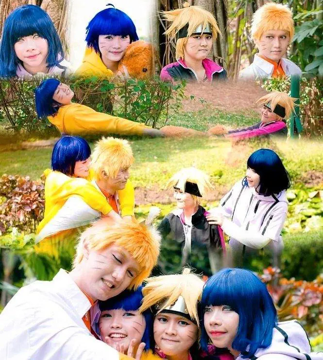 Fã de 'Naruto' faz fofo cosplay reunindo a família Uzumaki